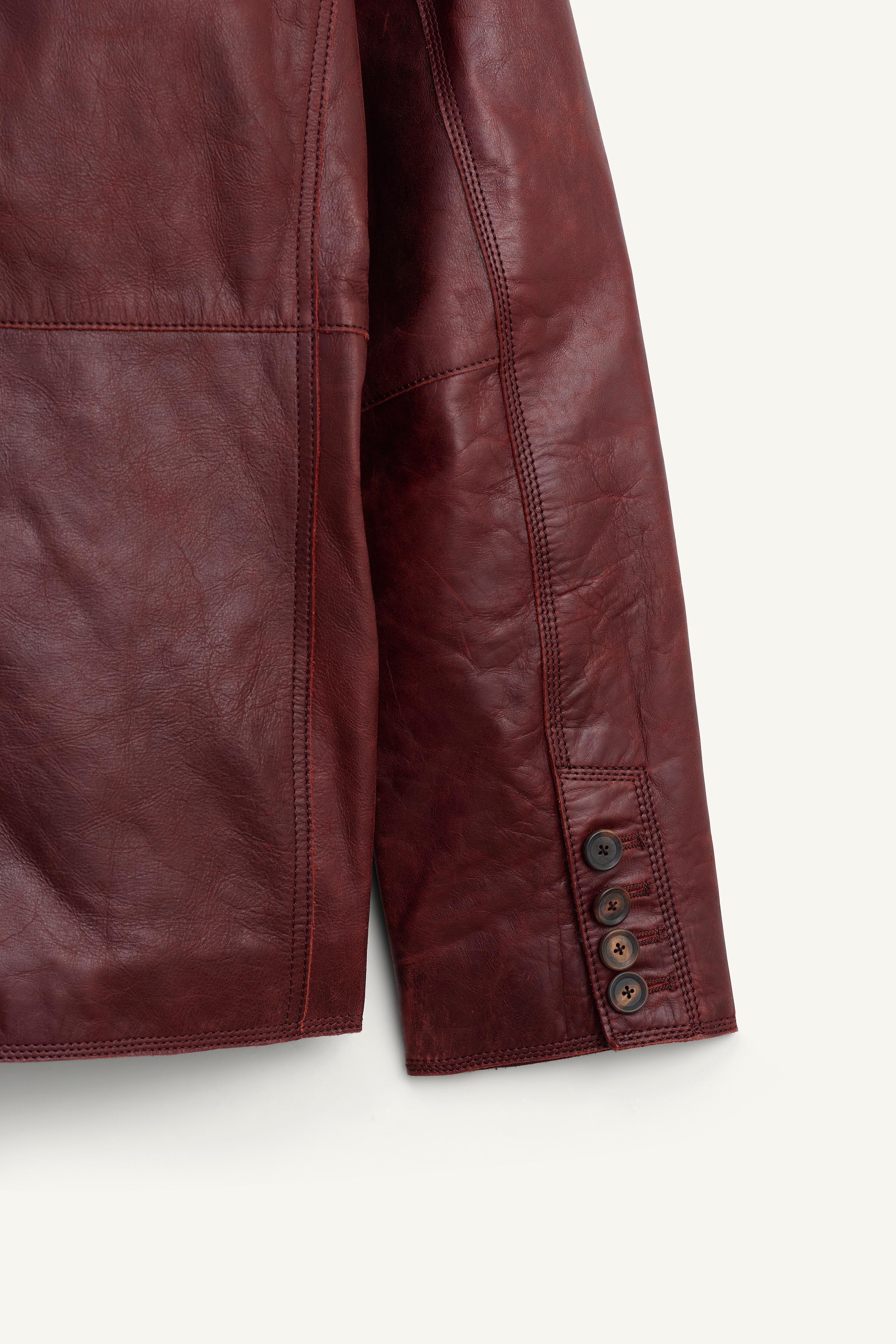 LIMITED EDITION LEATHER SUIT BLAZER